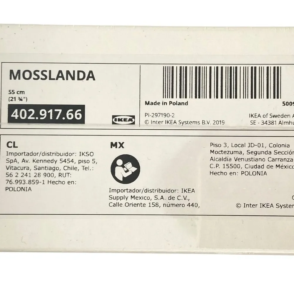 NWT Ikea Mosslanda in Color White